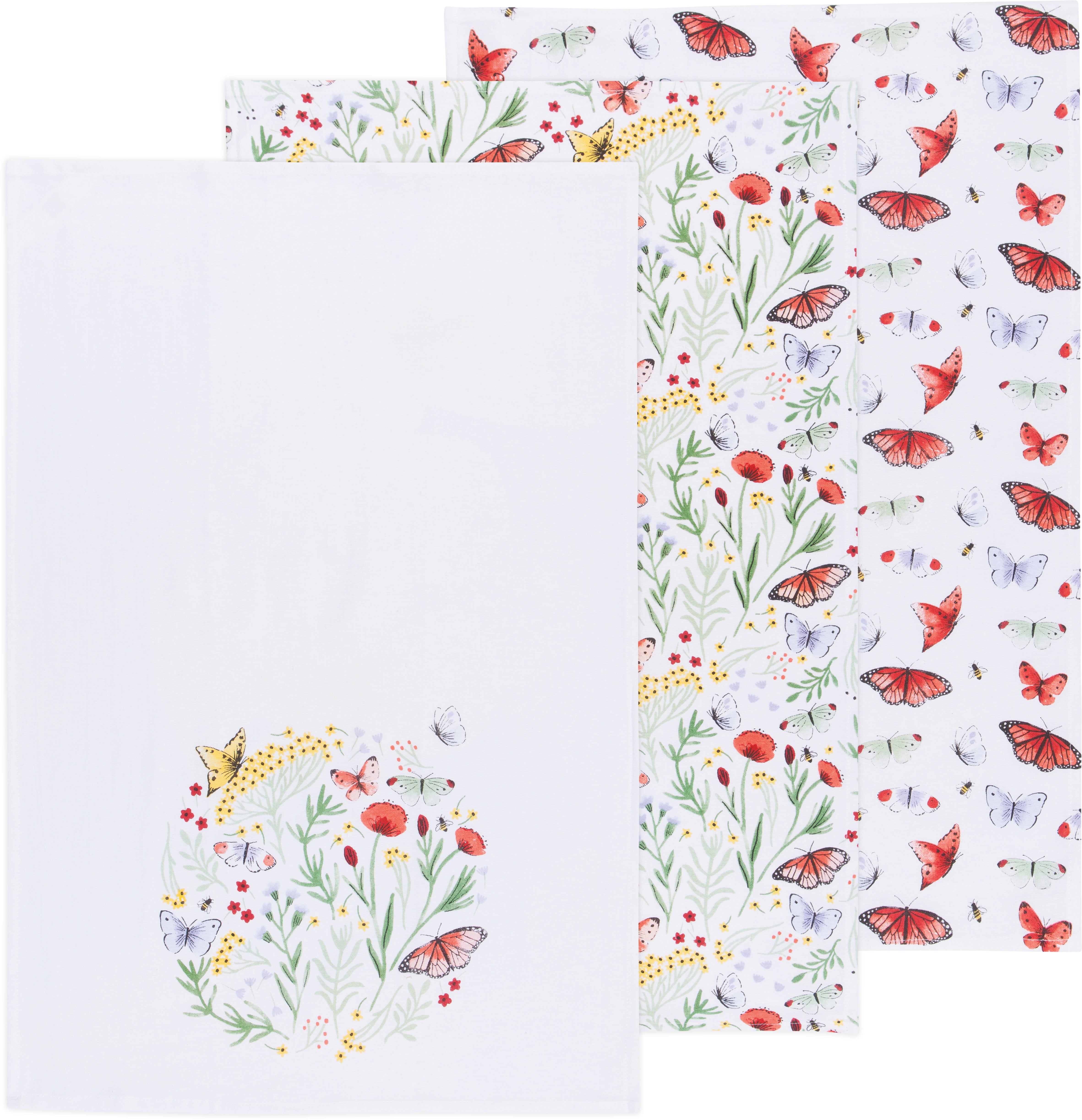 Morning Meadow Bakers Flour Sack Tea Towels, Set of 3