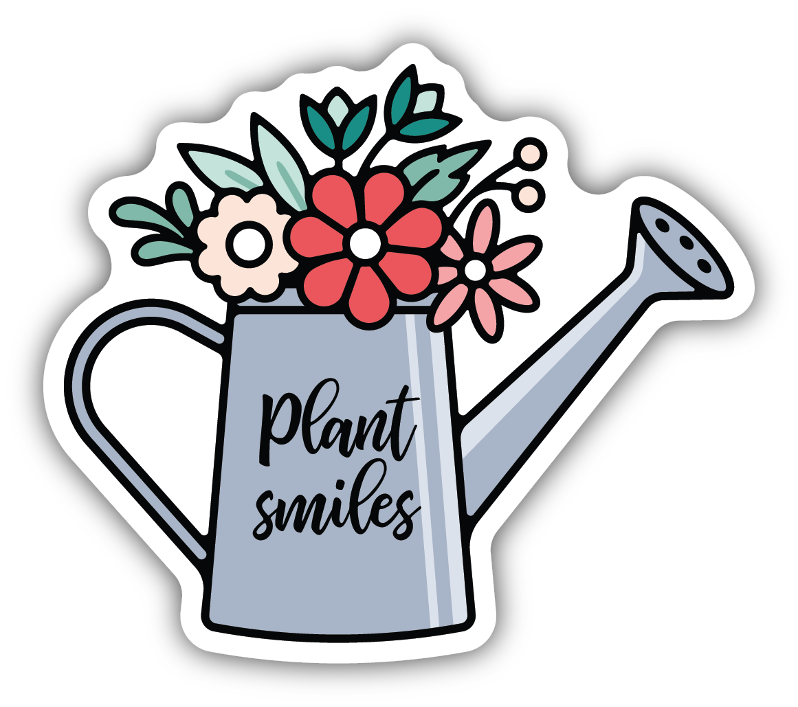 Plant Smiles Sticker