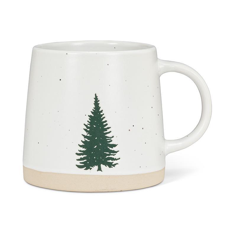 Wide Base Mug with Tree