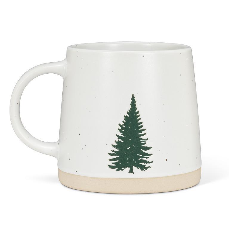 Wide Base Mug with Tree