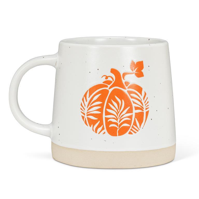 Wide Base Mug with Pumpkin