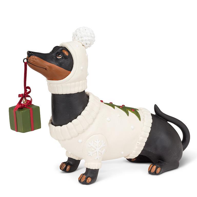Sweater Dachshund With Present