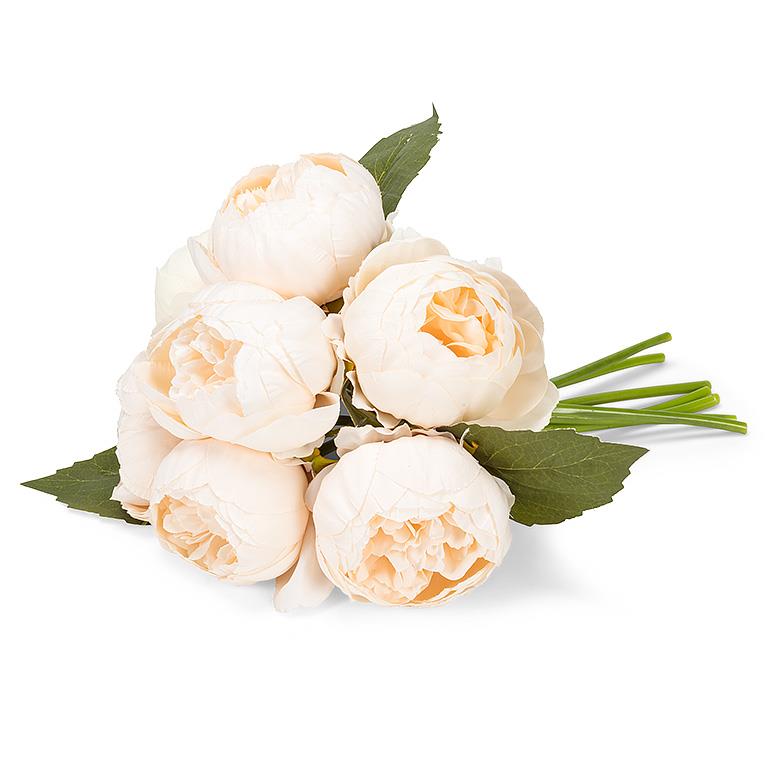 Full Peony Bouquet in Ivory