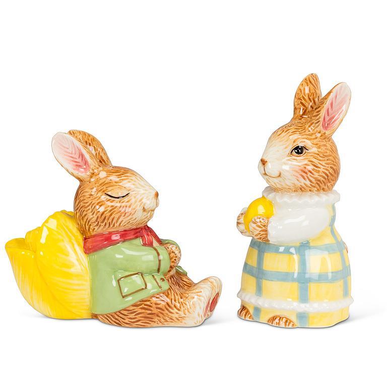 Dress Up Bunnies Salt & Pepper Shakers