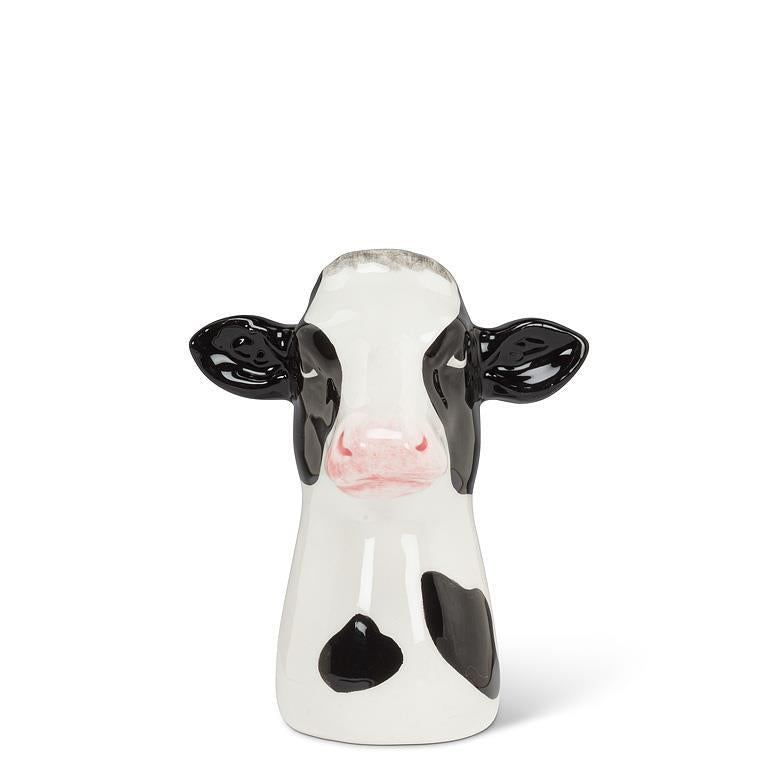 Holstein Cow Head Bud Vase