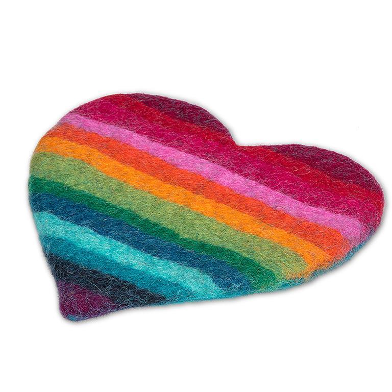 Striped Heart Trivet