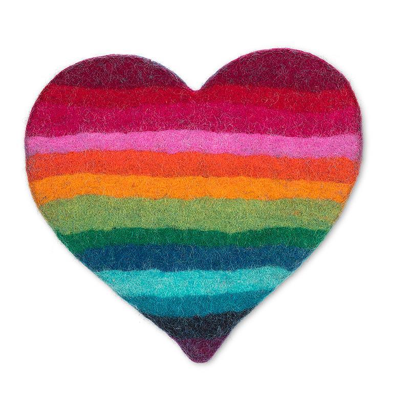 Striped Heart Trivet