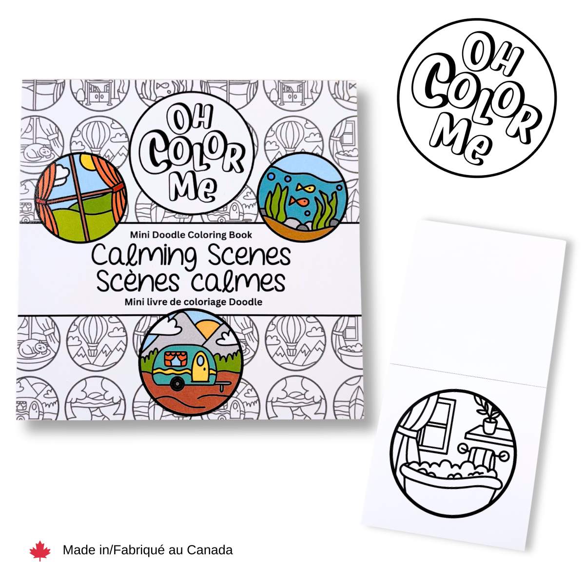 Calming Scenes Coloring Book 🇨🇦