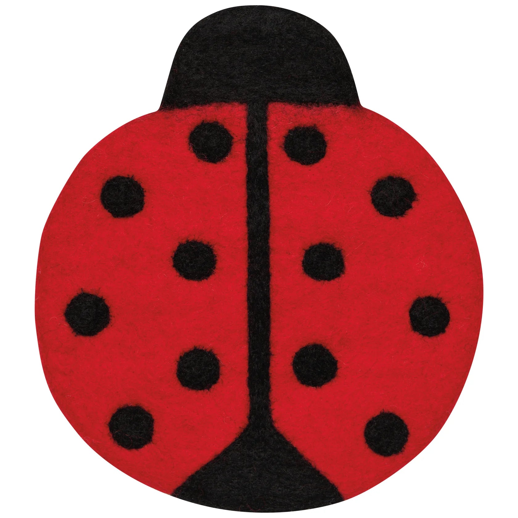 Ladybugs Felt Wool Trivet