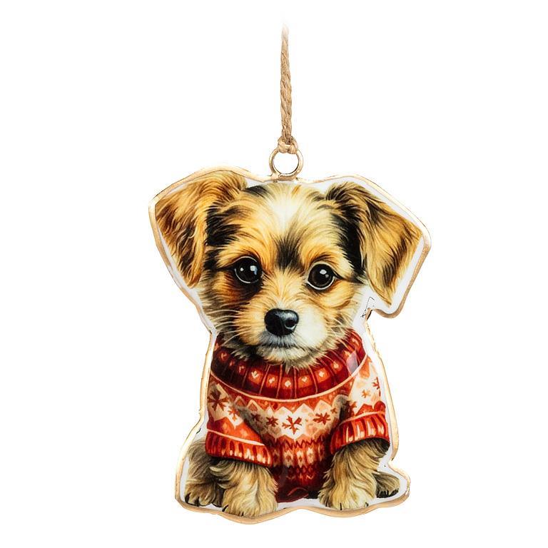 Dog in Sweater Ornament
