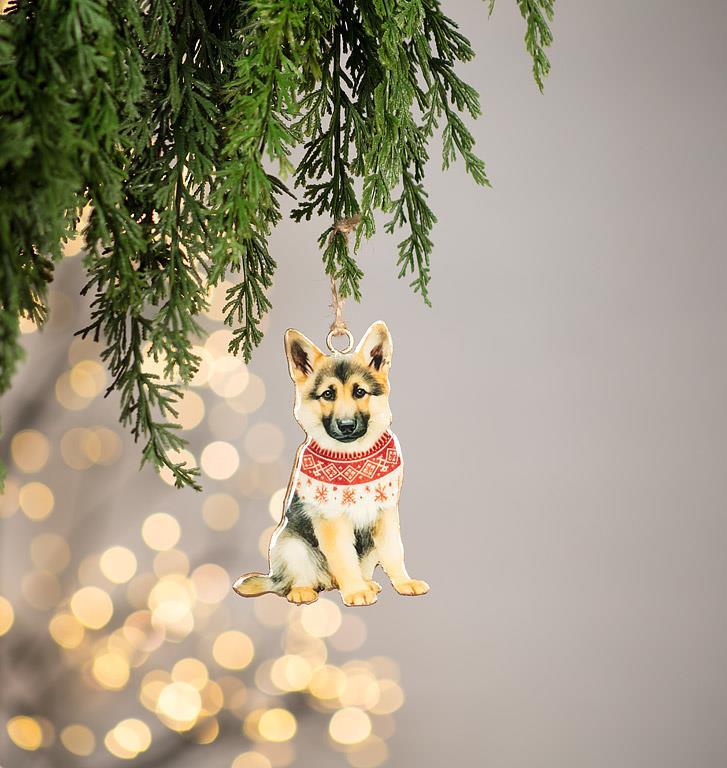 Shepherd In Sweater Ornament