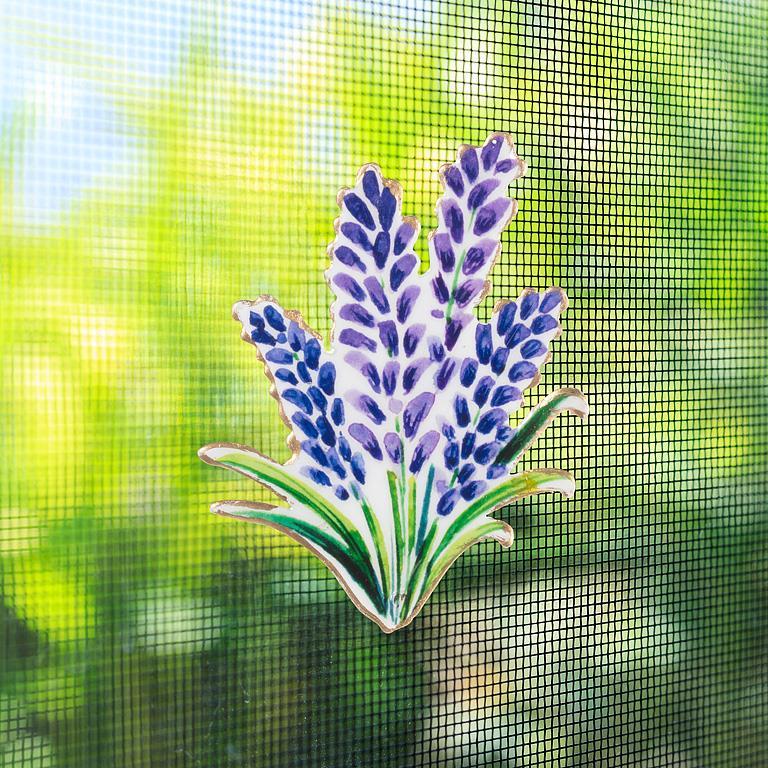 Lavender Leaf Two-Sided Magnet