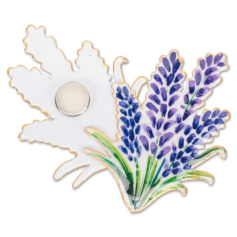 Lavender Leaf Two-Sided Magnet