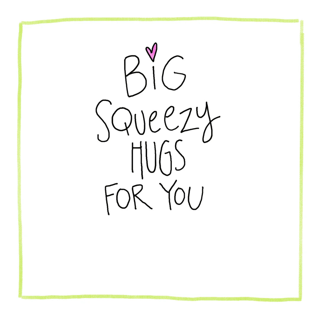 Squeezy Hugs, Greeting Card