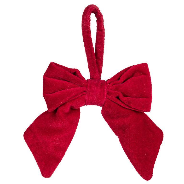 Crimson Bow Ornament