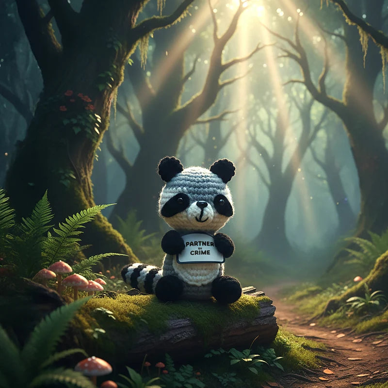 Raccoon Crocheted Mini Collectable