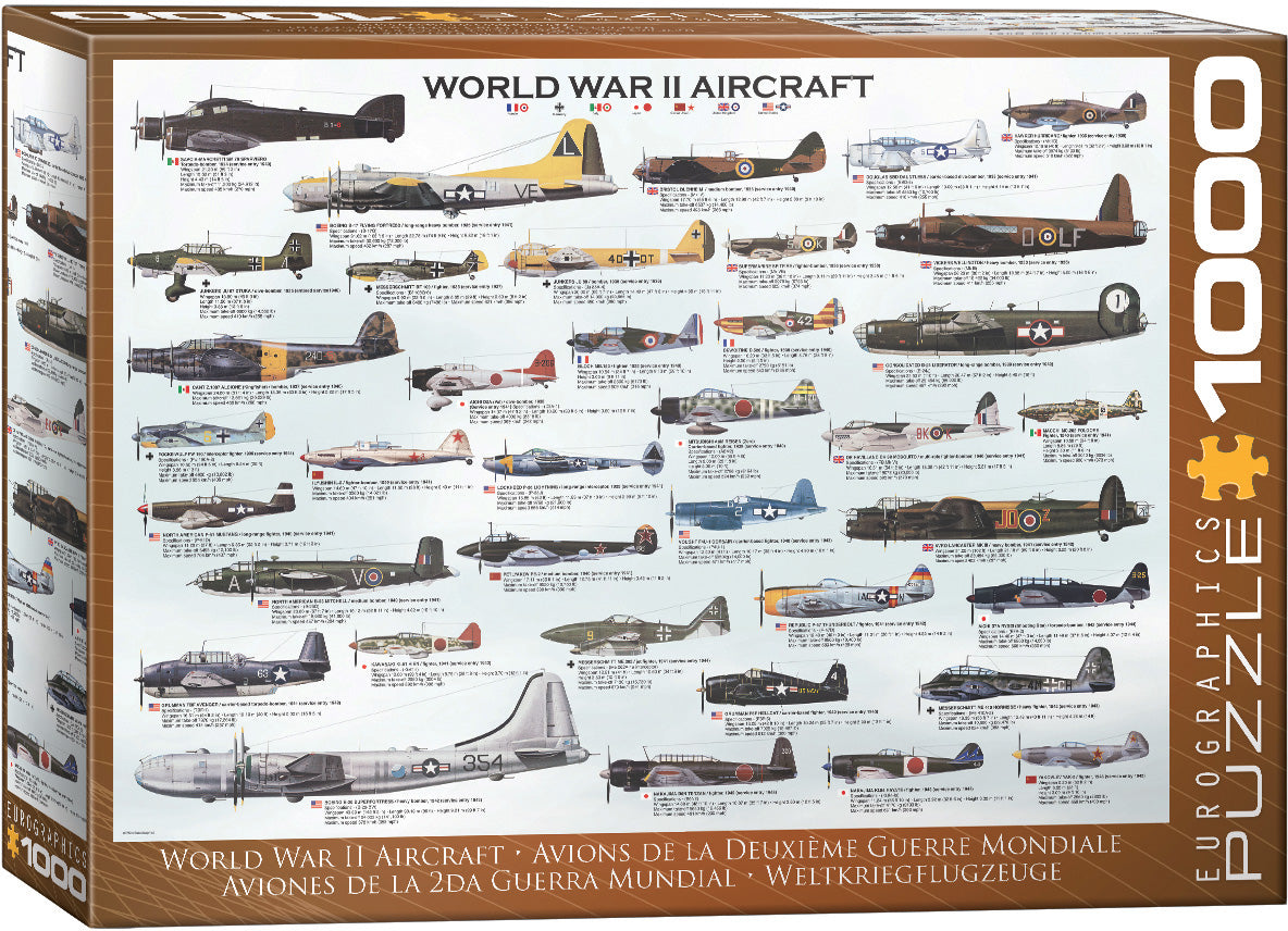 World War II Aircraft, 1000 Piece Puzzle