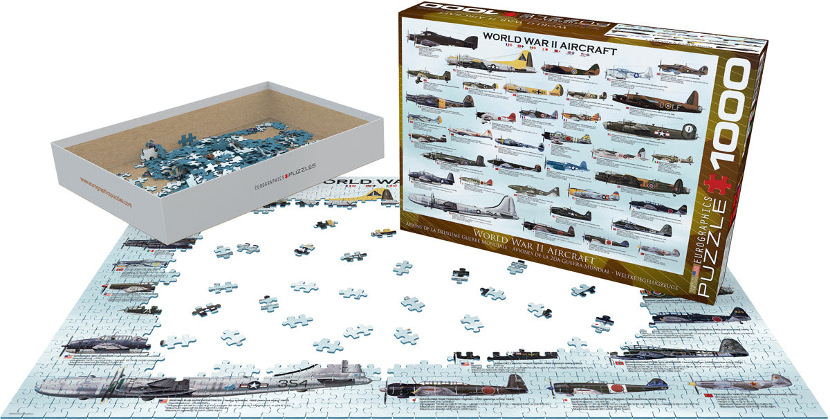 World War II Aircraft, 1000 Piece Puzzle