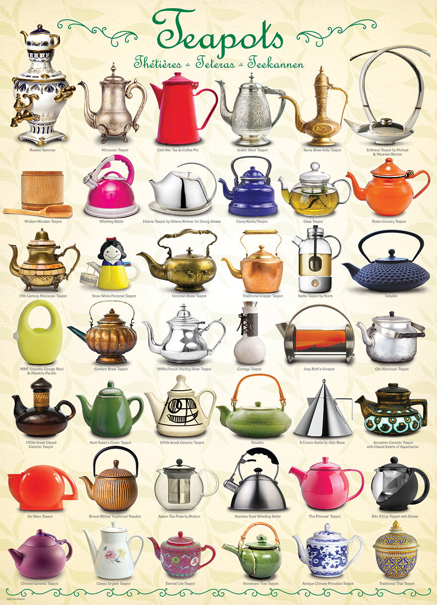 Tea Pots, 1000 Piece Puzzle