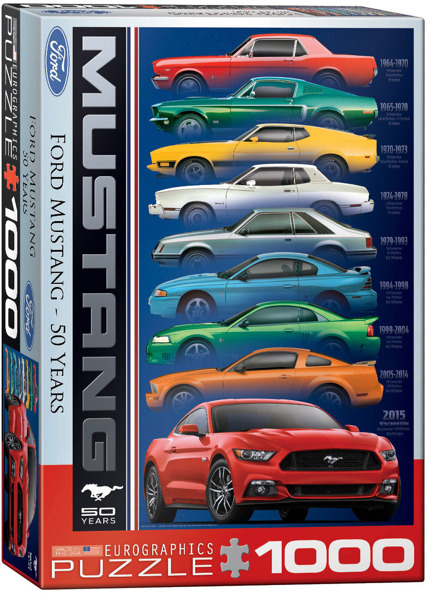 50 Years of Ford Mustang , 1000 Piece Puzzle