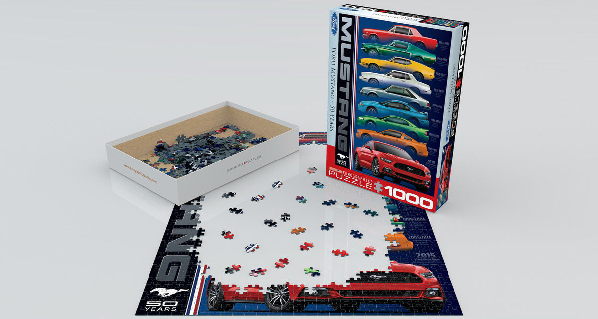 50 Years of Ford Mustang , 1000 Piece Puzzle
