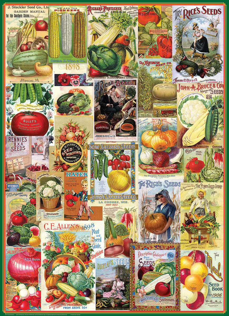 Vegetables Seed Catalogue Collection, 1000 Piece Puzzle