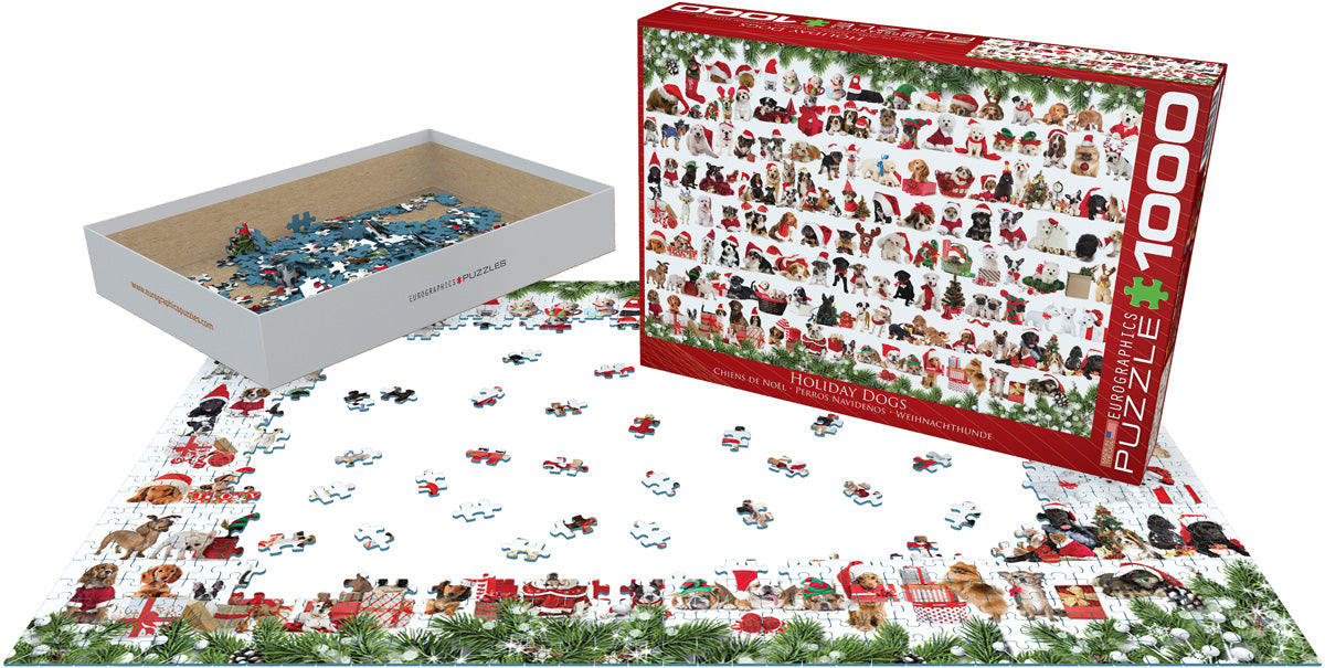 Holiday Dogs, 1000 Piece Puzzle