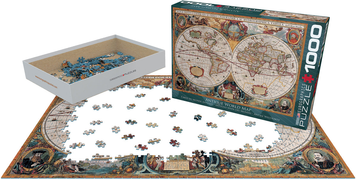 Orbis Geographica World Map, 1000 Piece Puzzle