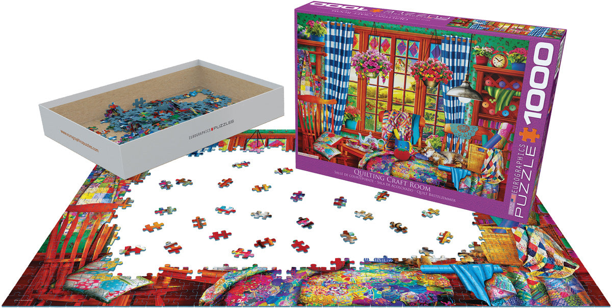 Quilting Craft Room, 1000 Piece Puzzle