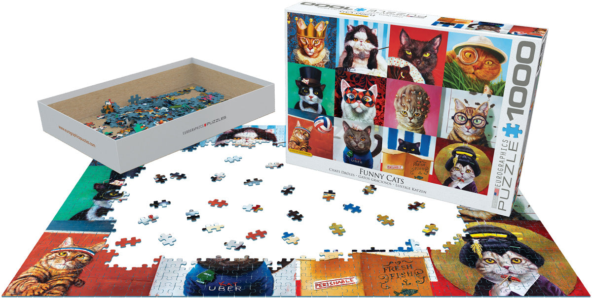 Funny Cats, 1000 Piece Puzzle