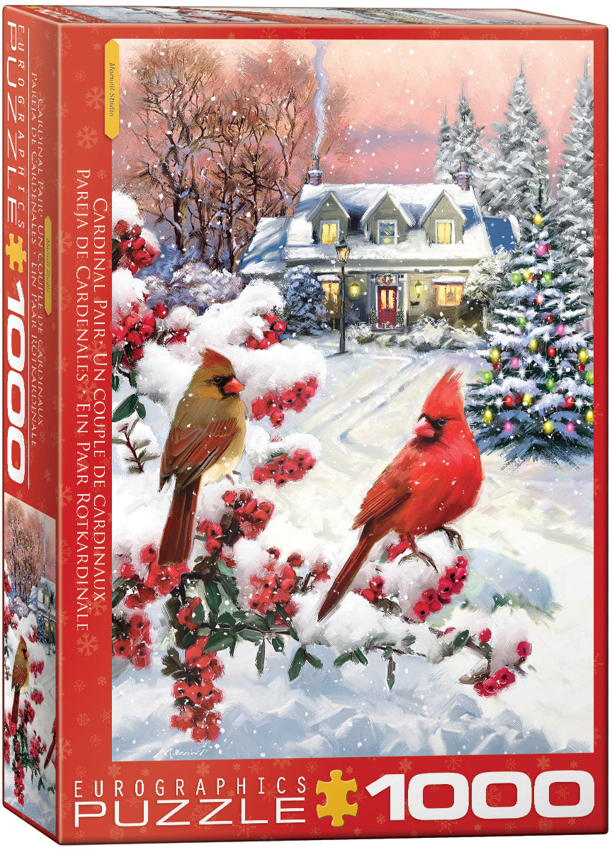 Cardinal Pair, 1000 Piece Puzzle