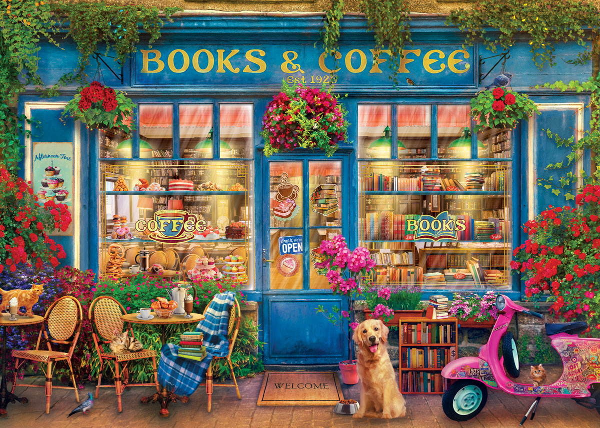 Books & Coffee, 1000 Piece Puzzle