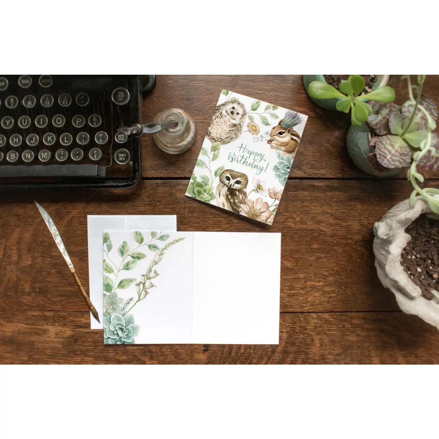 Woodland Animal Birthday, Greeting Card