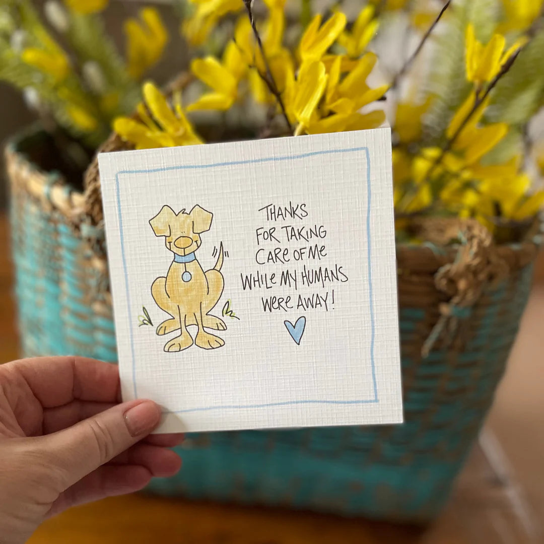 Thanks For Taking Care Of Me (Dog), Greeting Card