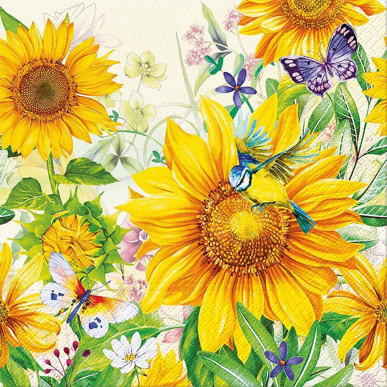 Wild Sunflowers Lunch Napkins