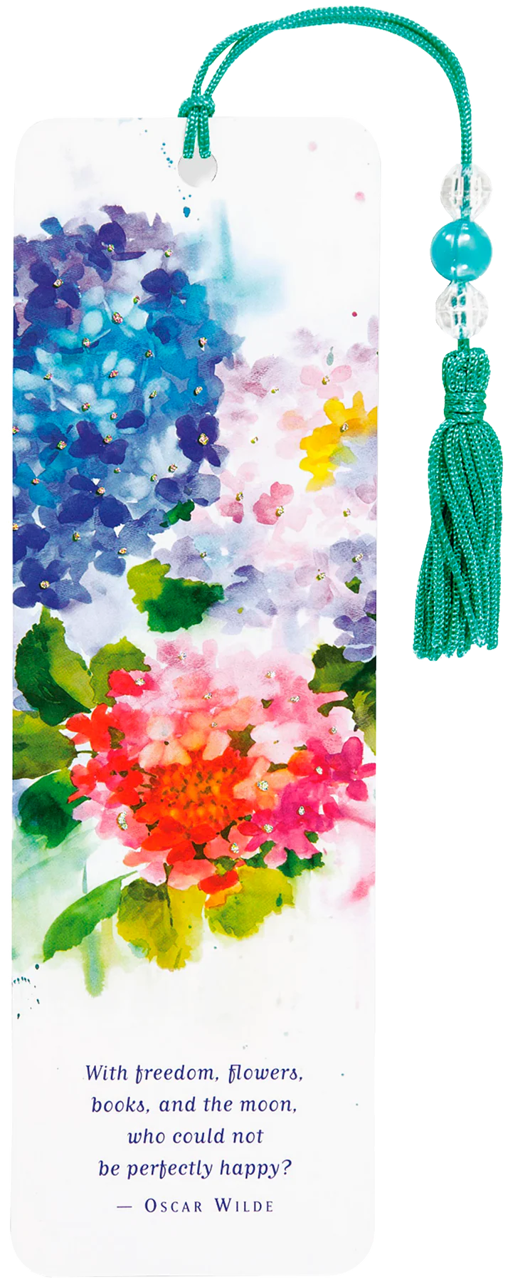 Hydrangeas Beaded Bookmark