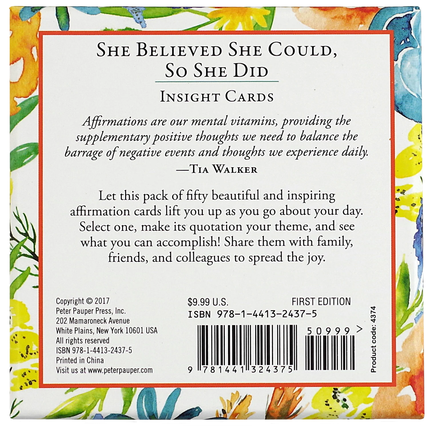 She Believed She Could, So She Did Insight Cards