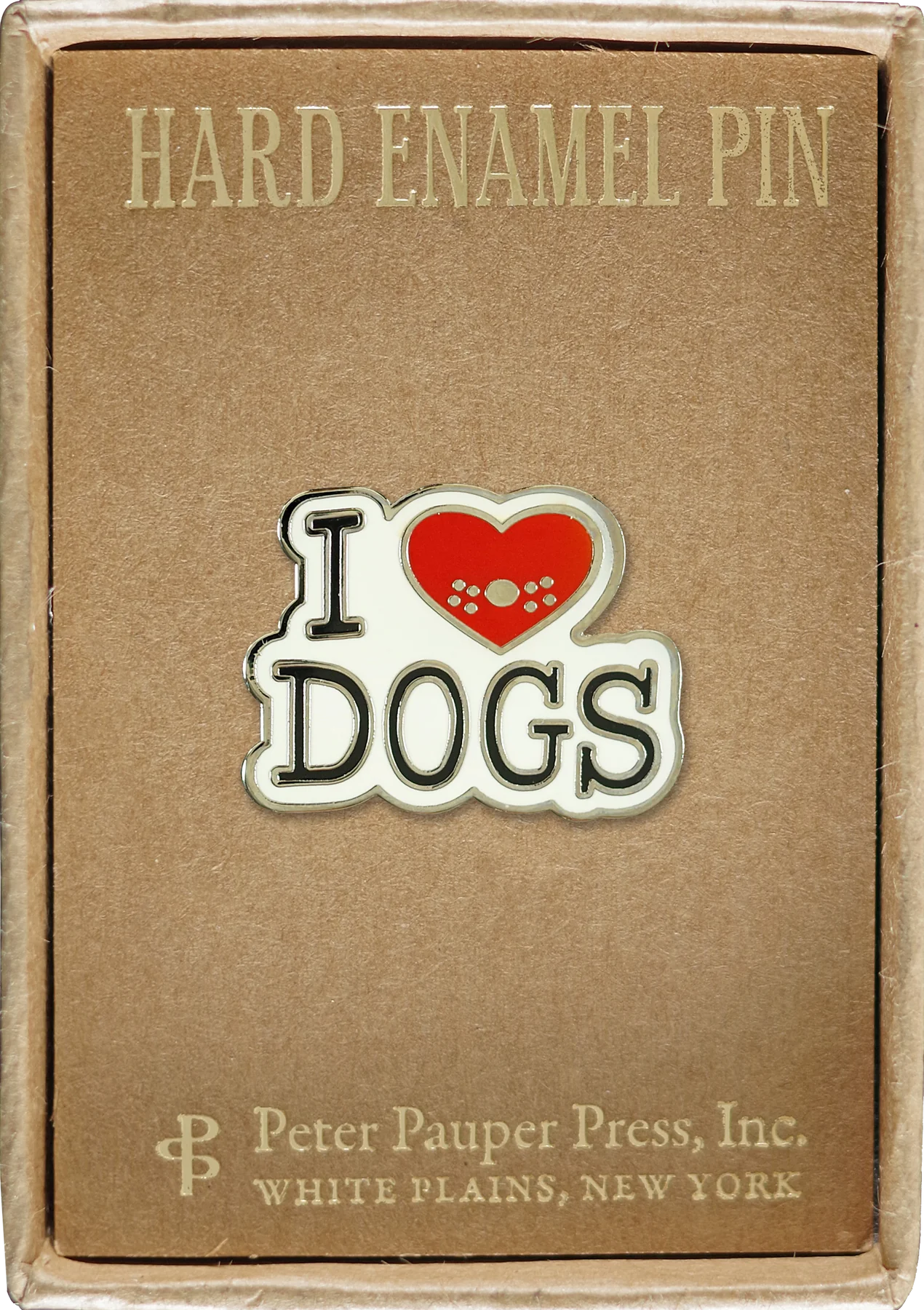 I Love Dogs Enamel Pin