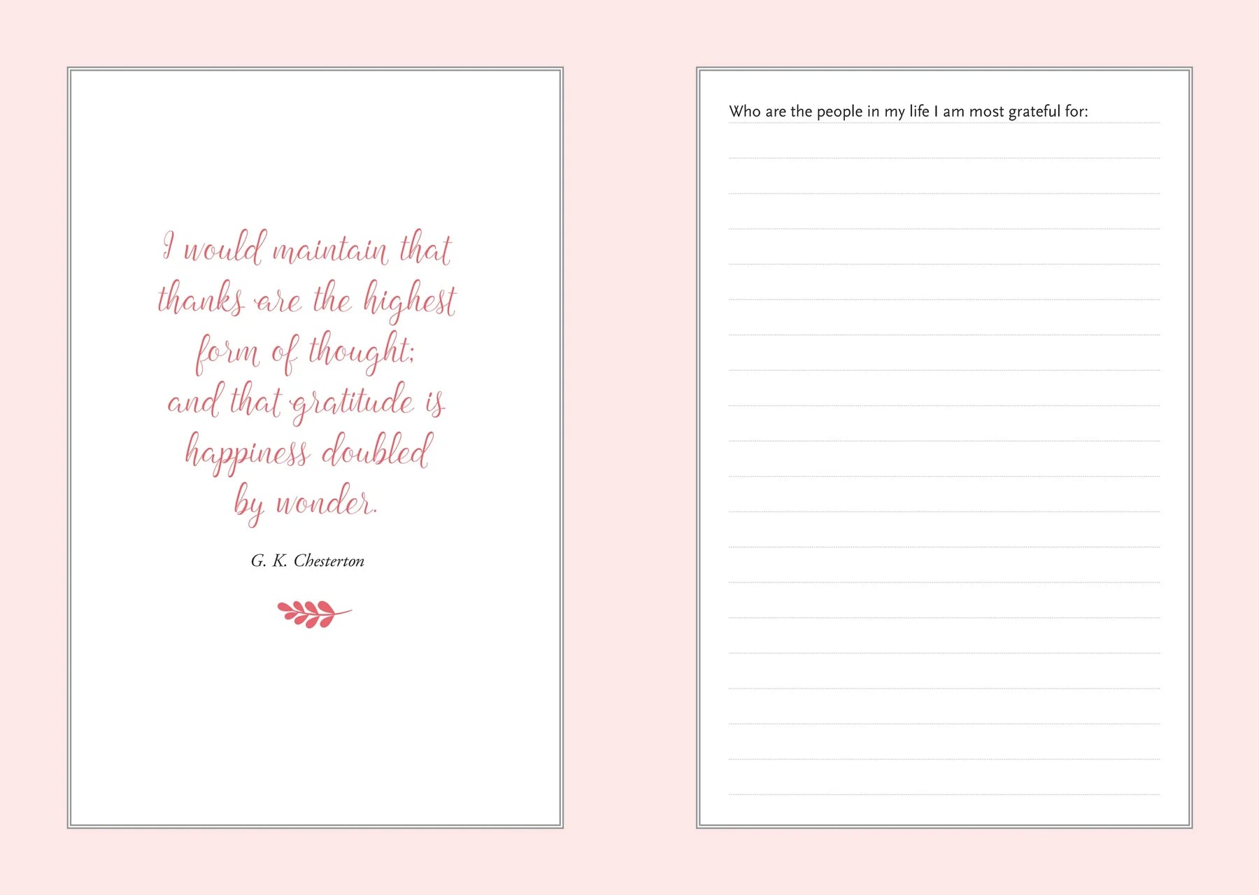 A Daily Dose of Gratitude Journal