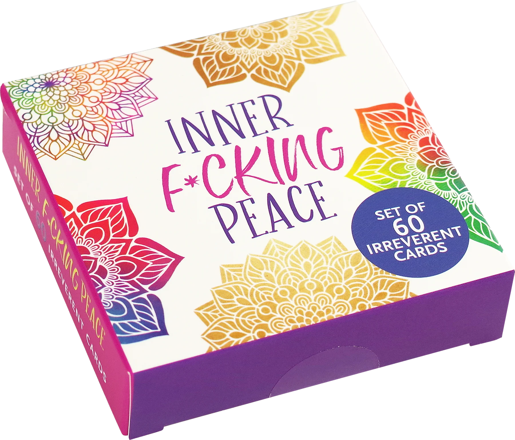 Inner F*cking Peace Card Deck, Set of 60 Irreverent Cards