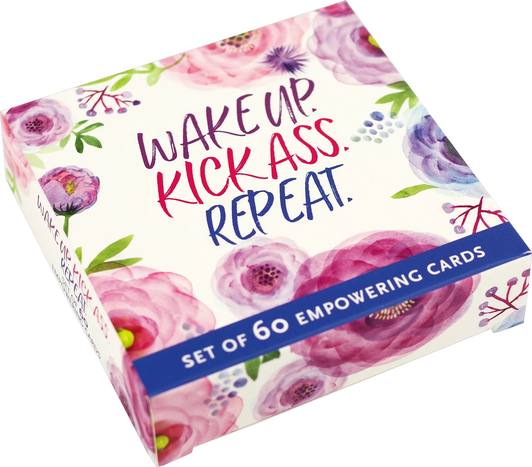 Wake Up, Kick Ass, Repeat, Set of 60 Empowering Cards