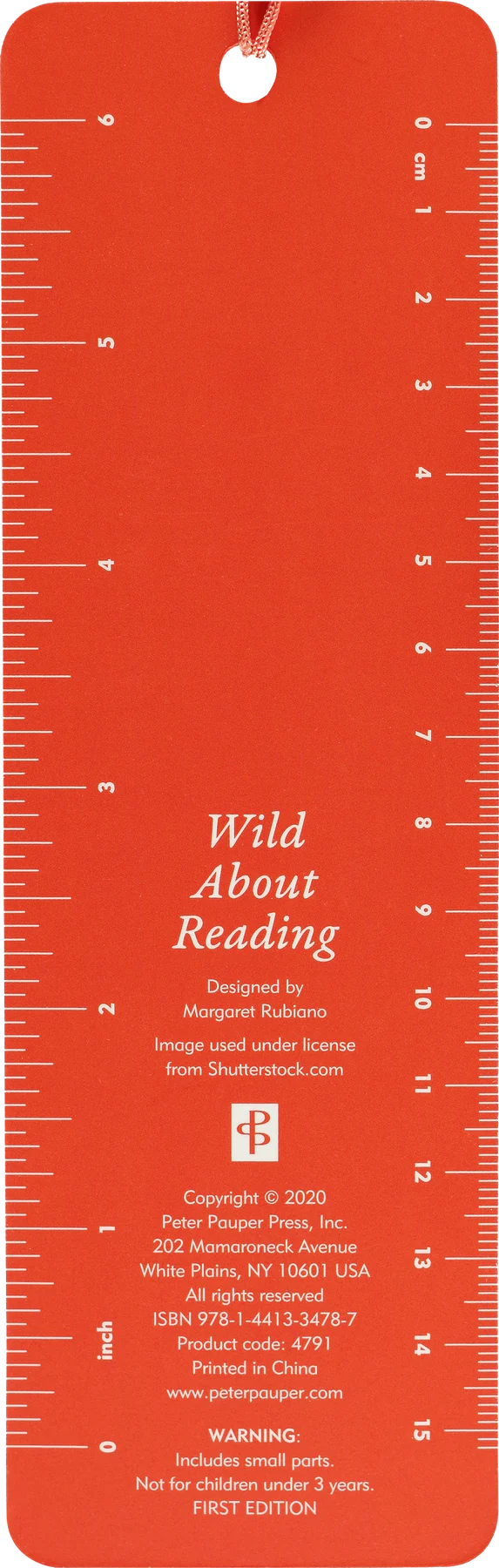 Wild About Reading Children's Bookmark