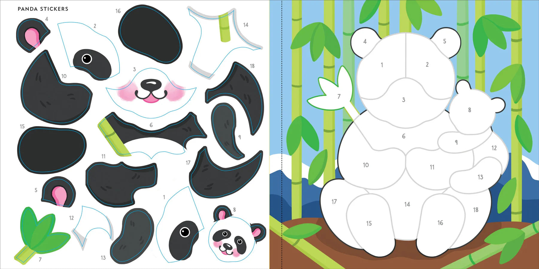 My First Colour-by-Sticker Book, Wild Animals