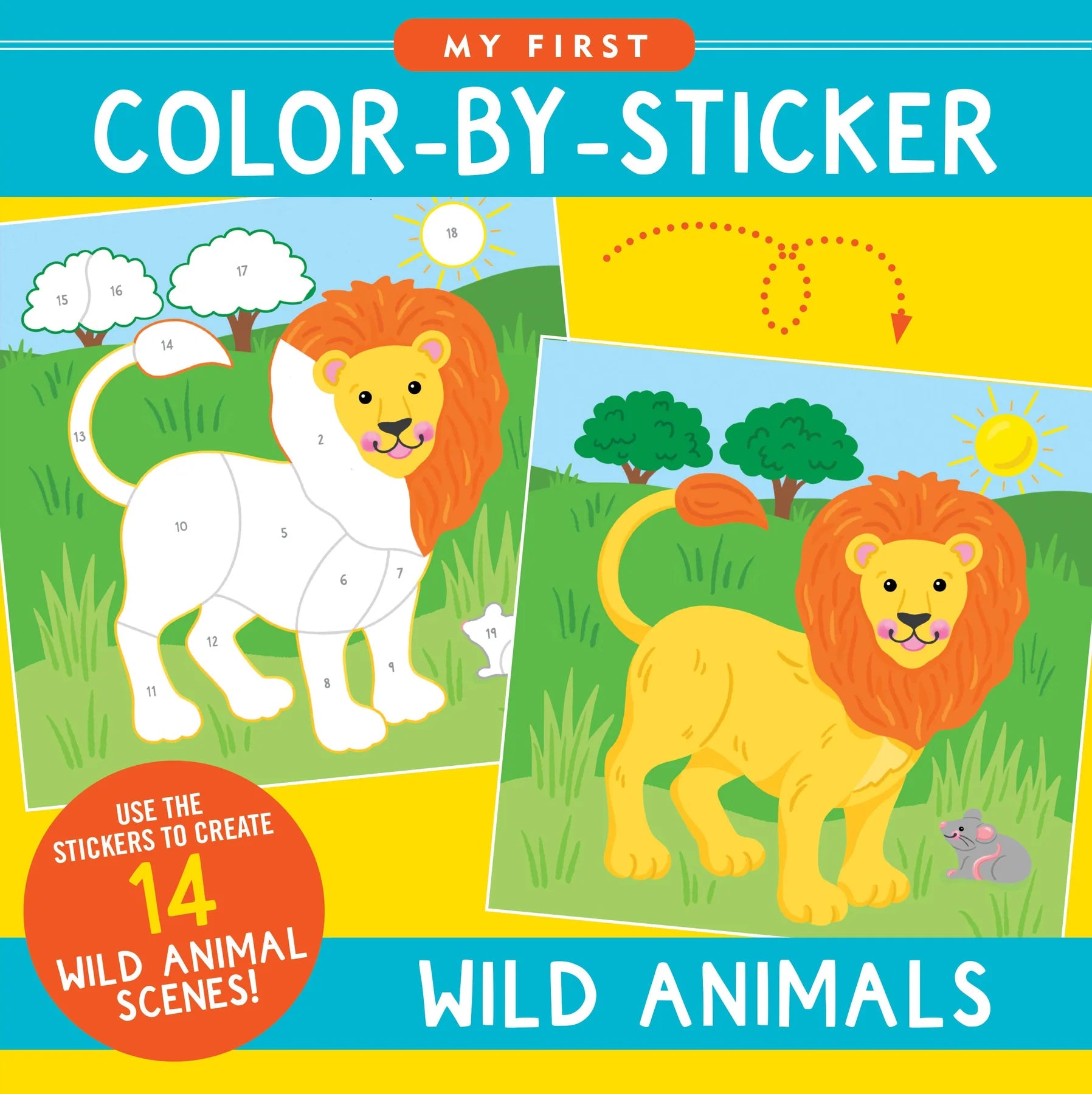 My First Colour-by-Sticker Book, Wild Animals