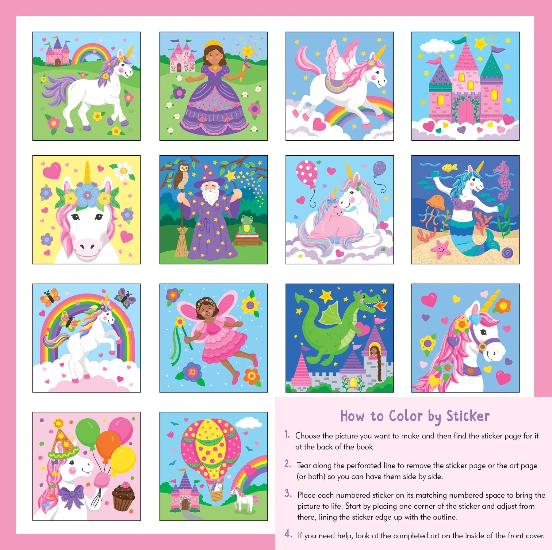 My First Colour-by-Sticker Book, Unicorns & More