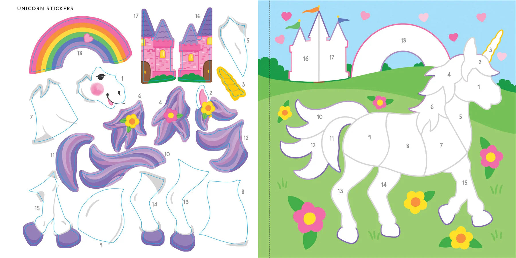 My First Colour-by-Sticker Book, Unicorns & More