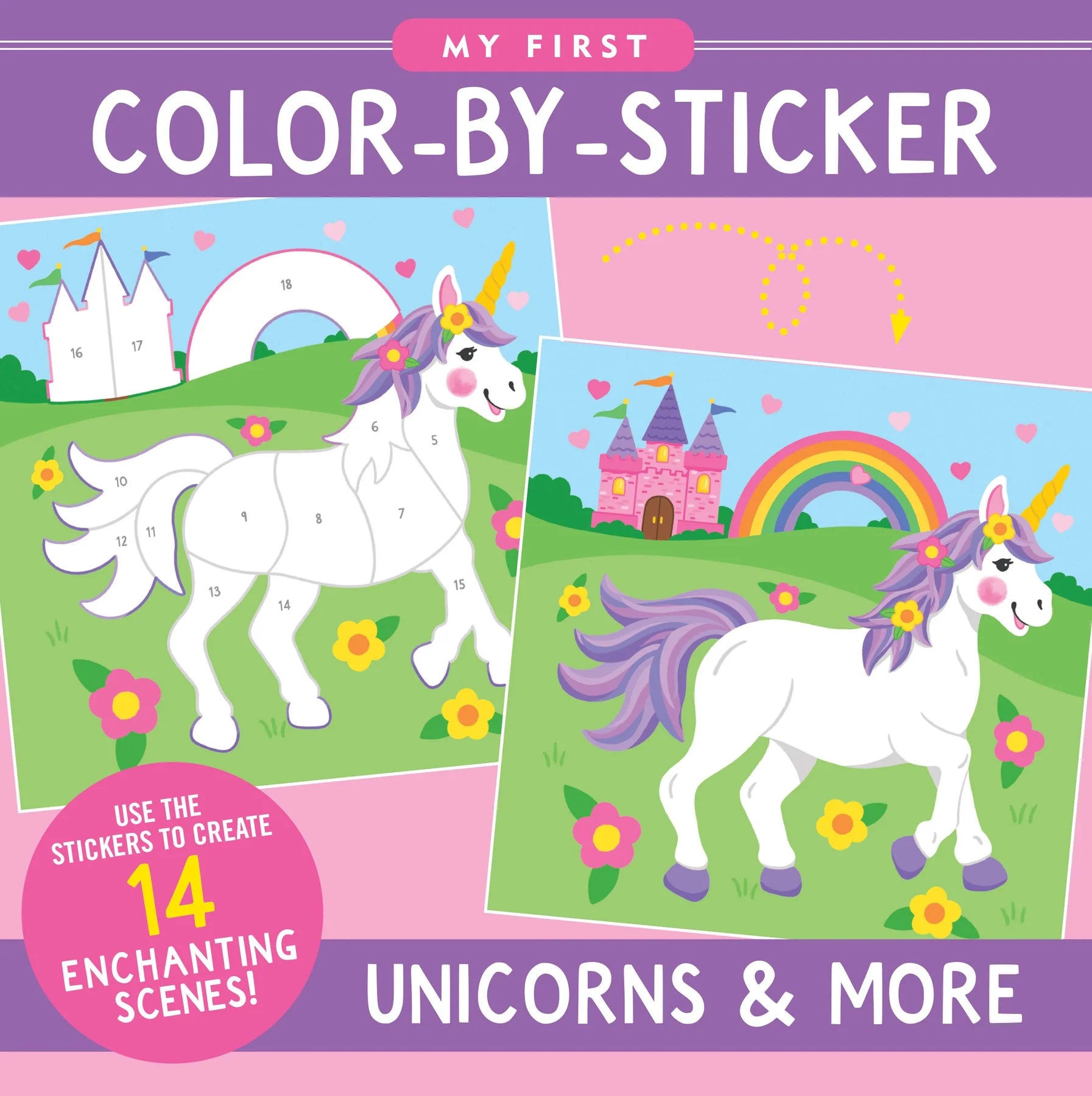 My First Colour-by-Sticker Book, Unicorns & More