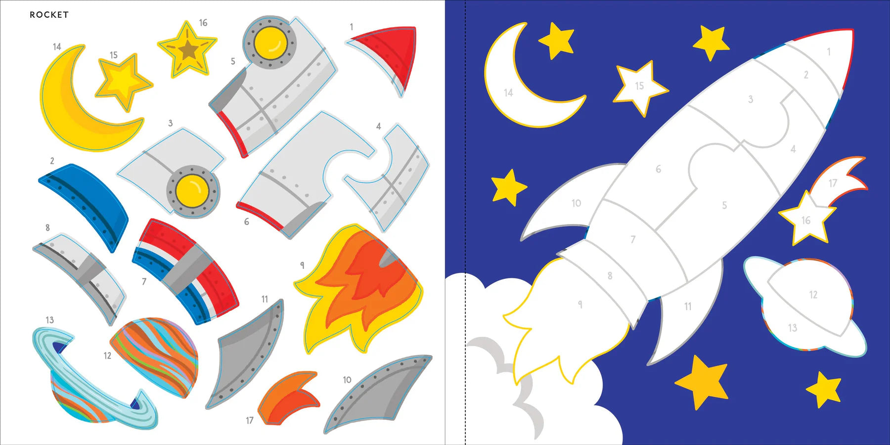 My First Colour-by-Sticker Book, Outer Space