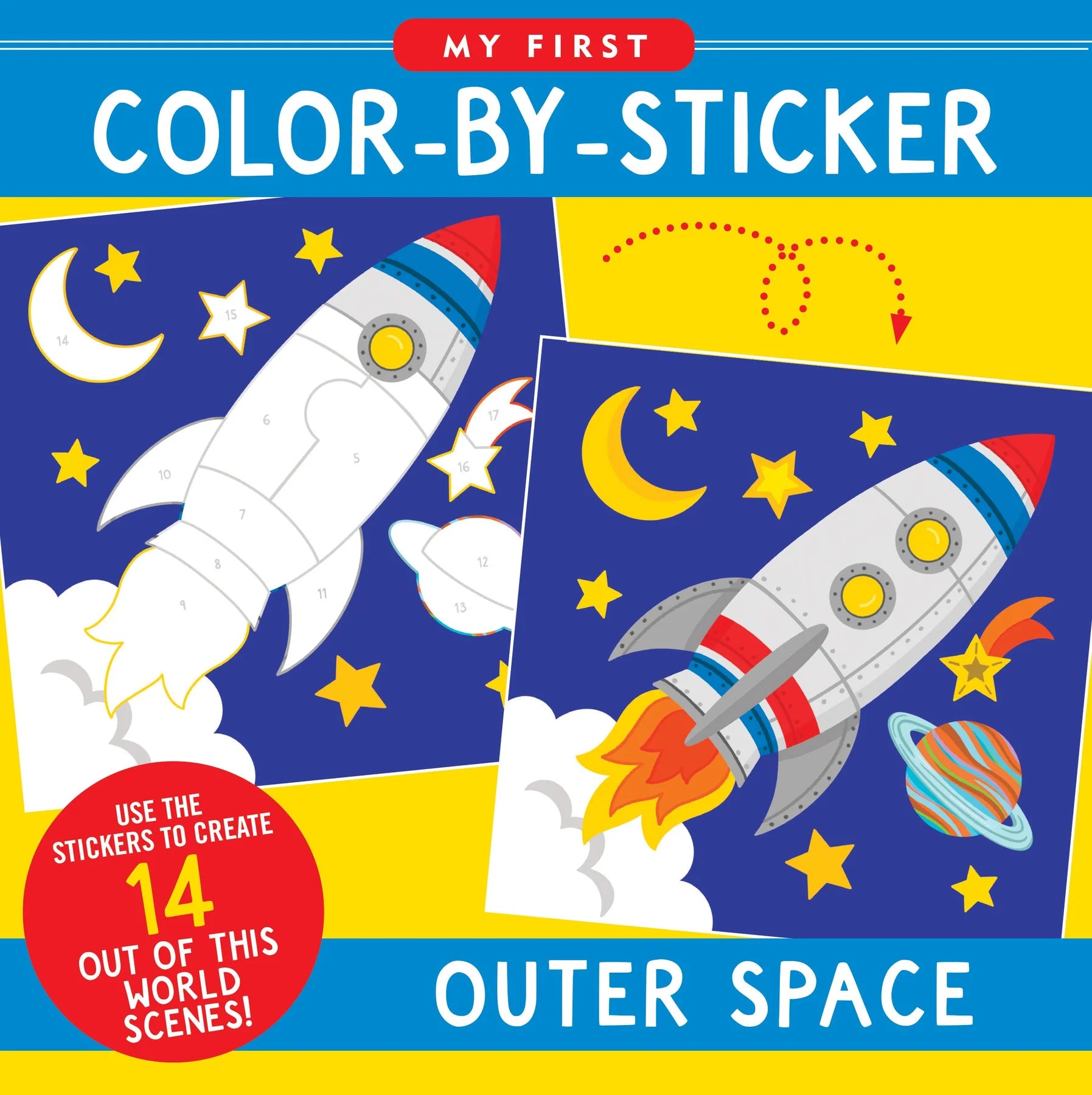 My First Colour-by-Sticker Book, Outer Space