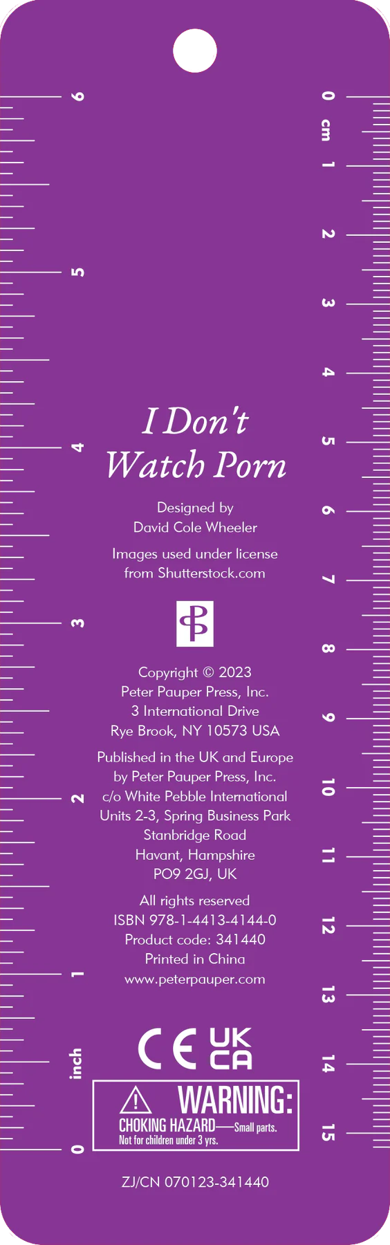 I Don't Watch Porn Beaded Bookmark